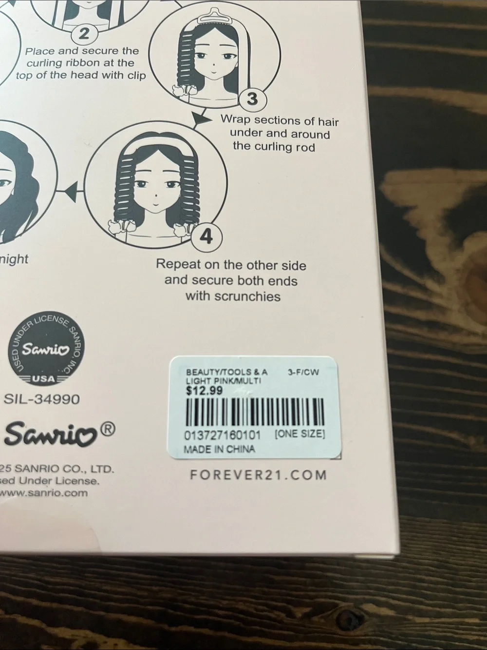 Forever 21 My Melody Heatless Curling Set - Pink